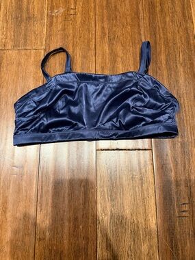 Aerie Navy Satin Bralette - Women Intimates